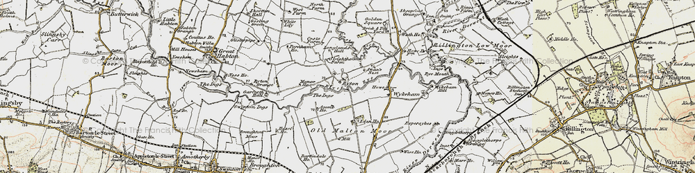 Old map of Acomb Ho in 1903-1904
