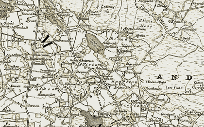 Old map of Sabiston in 1912