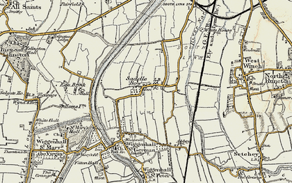 Old map of Saddle Bow in 1901-1902