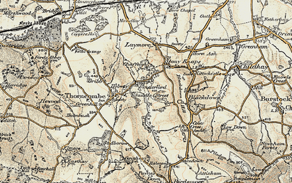 Old map of Saddle Street in 1898-1899