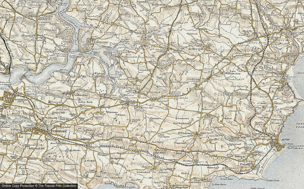 Old Map of Sageston, 1901-1912 in 1901-1912