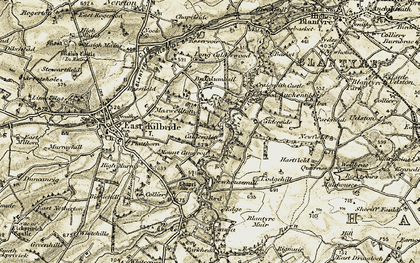 Old map of Brankumhall in 1904-1905