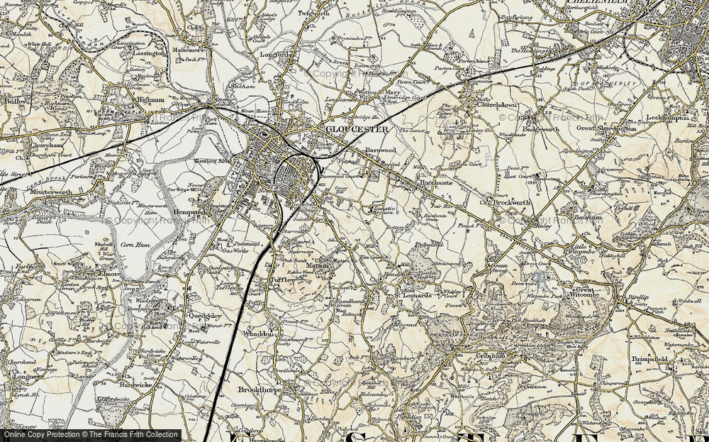 Old Map of Saintbridge, 1898-1900 in 1898-1900