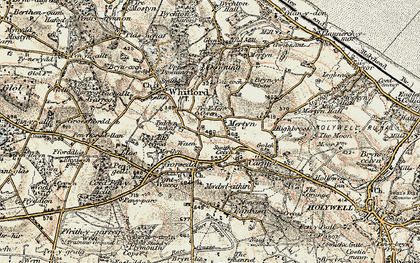 Old map of Saith ffynnon in 1902-1903