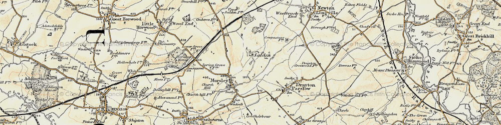 Old map of Salden in 1898