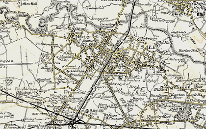 Old map of Sale in 1903