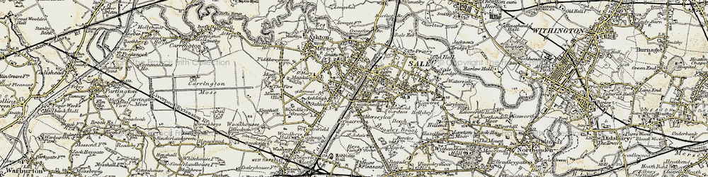 Old map of Sale in 1903