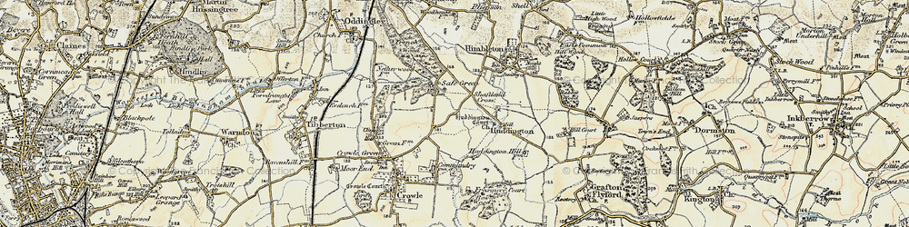Old map of Sale Green in 1899-1902
