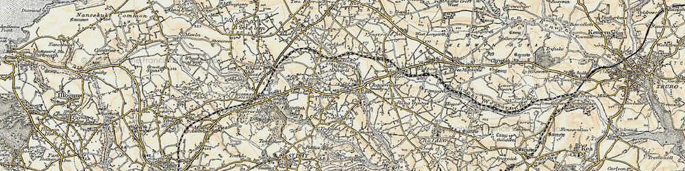 Old map of Salem in 1900