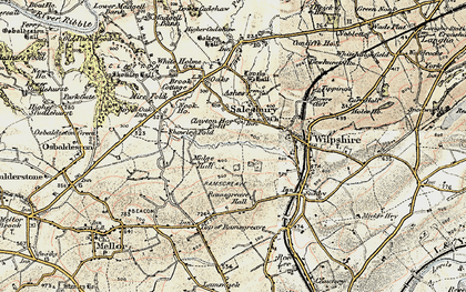 Old map of Salesbury in 1903