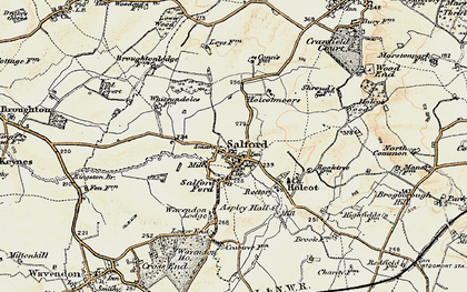 Old map of Salford in 1898-1901