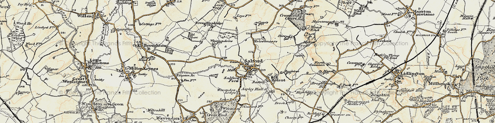 Old map of Salford in 1898-1901