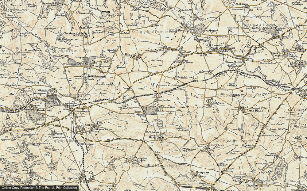 Old Map of Salperton, 1898-1900 in 1898-1900