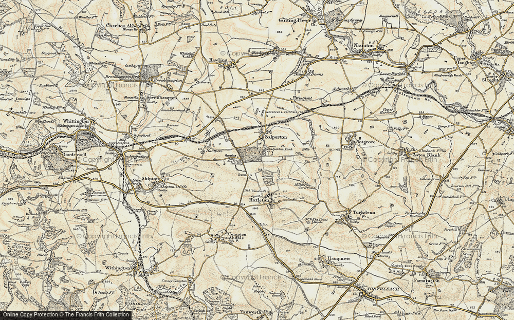Old Map of Salperton Park, 1898-1900 in 1898-1900