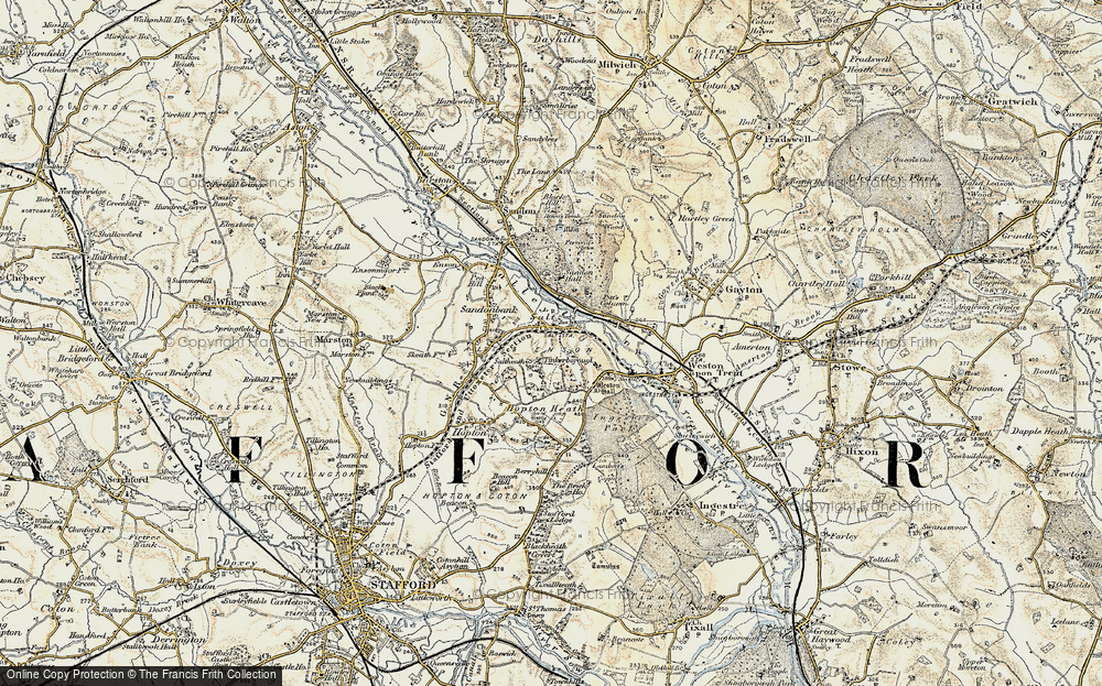 Old Map of Salt, 1902 in 1902