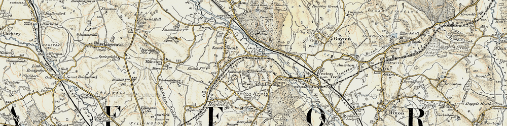 Old map of Salt in 1902