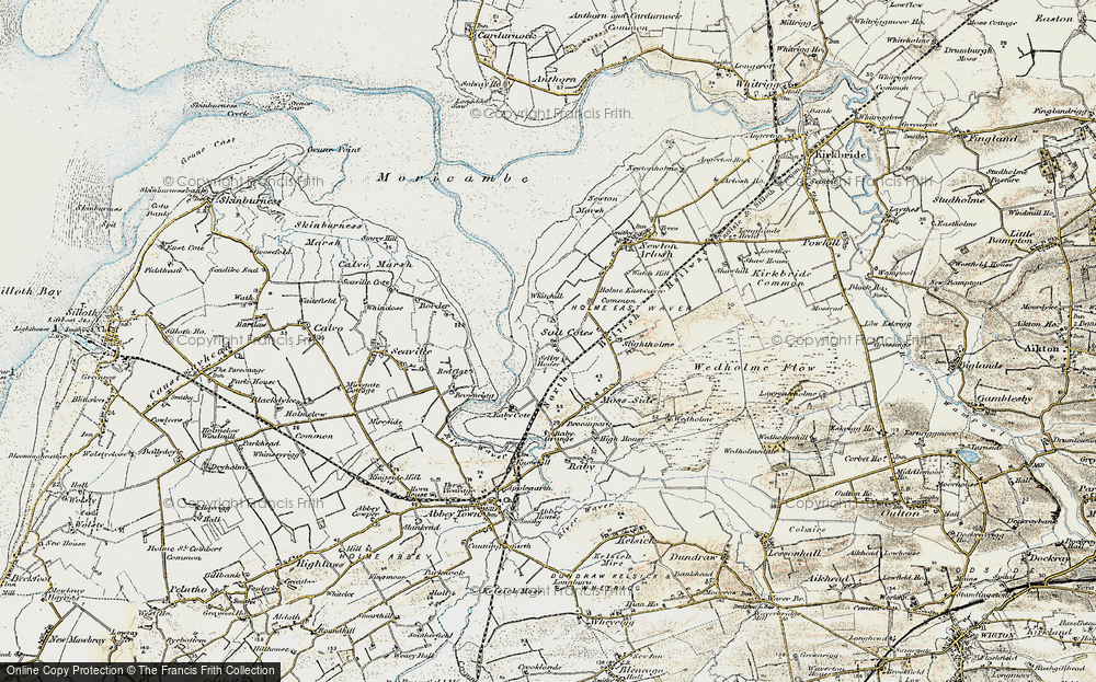 Old Map of Historic Map covering Whitehill in 1901-1904