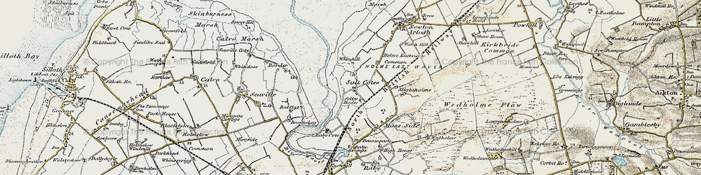 Old map of Whitehill in 1901-1904