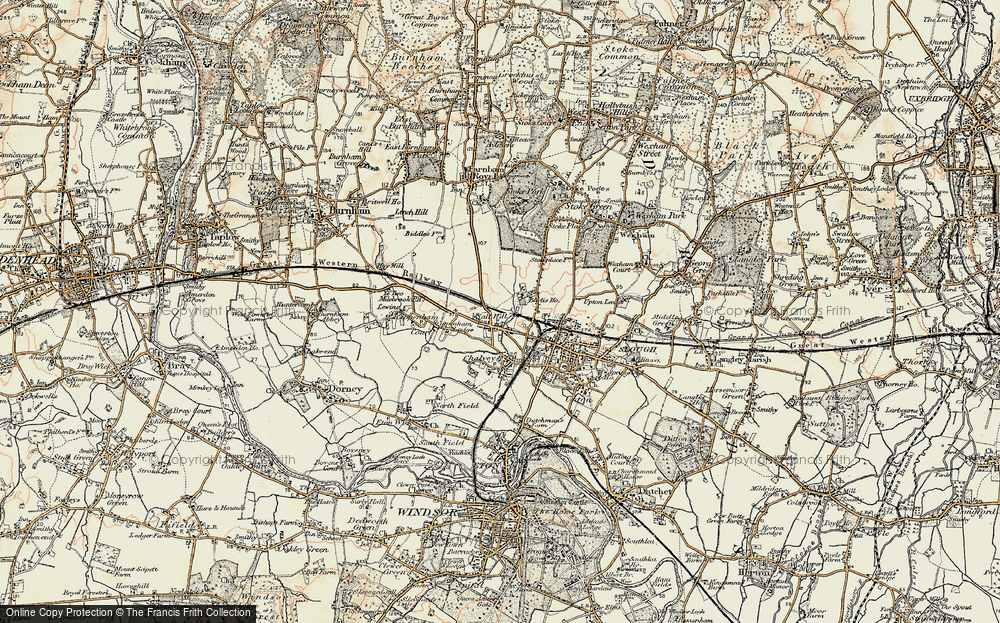 Old Map of Salt Hill, 1897-1909 in 1897-1909