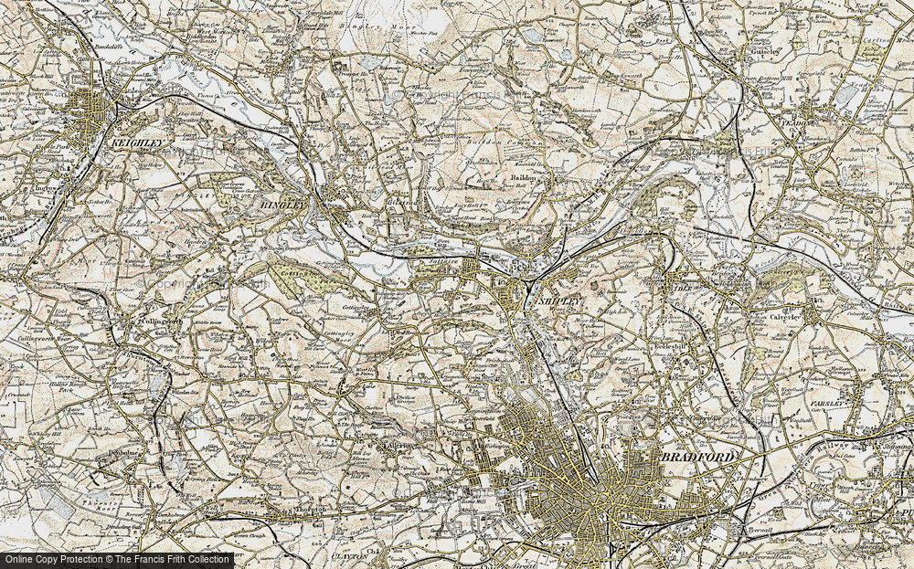 Old Map of Saltaire, 1903-1904 in 1903-1904