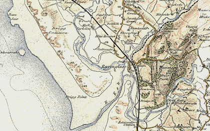 Old map of Saltcoats in 1903-1904
