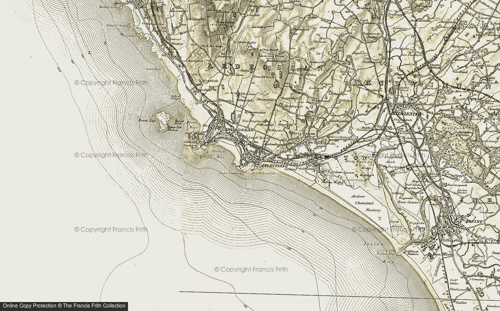 Old Map of Saltcoats, 1905-1906 in 1905-1906