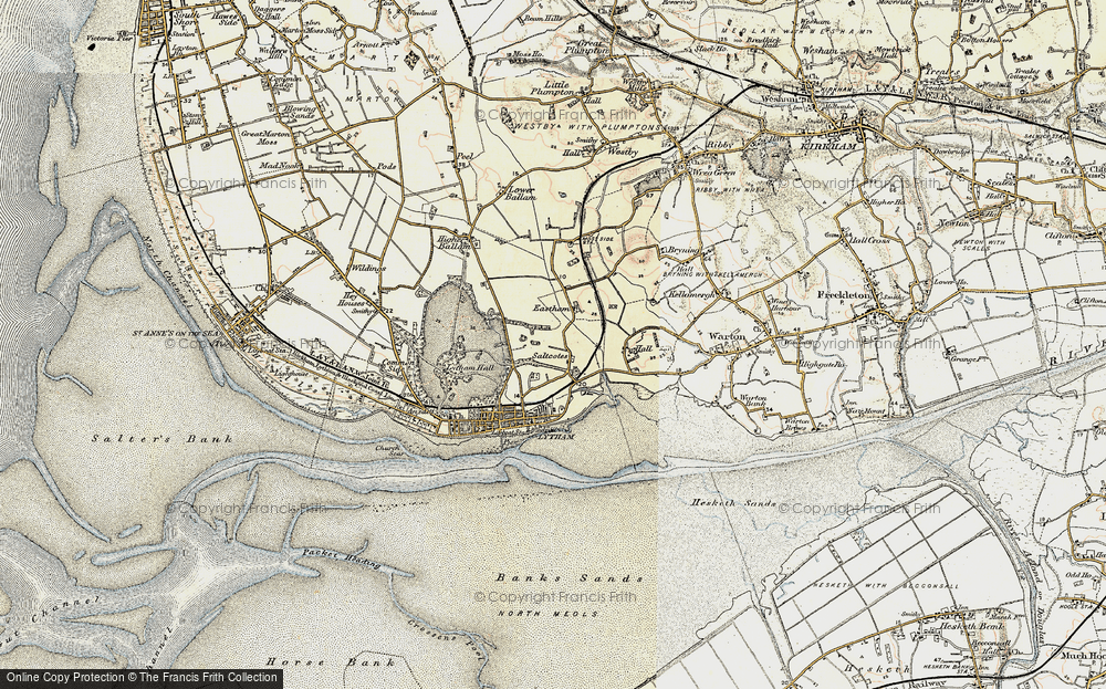Old Map of Saltcotes, 1903 in 1903