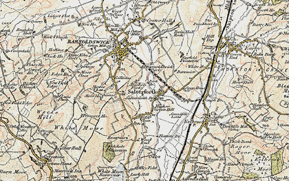 Old map of Salterforth in 1903-1904