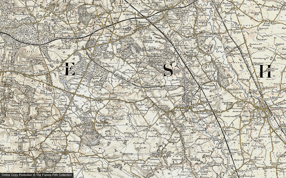 Old Map of Salterswall, 1902-1903 in 1902-1903