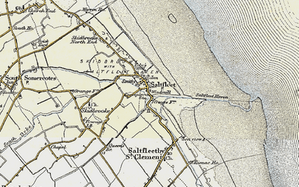 Old map of Saltfleet in 1903