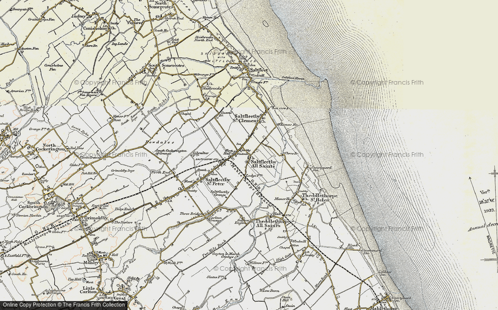 Old Map of Saltfleetby All Saints, 1903 in 1903