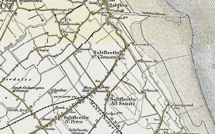 Old map of Saltfleetby St Clement in 1903
