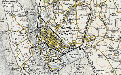 Old map of Salthouse in 1903-1904