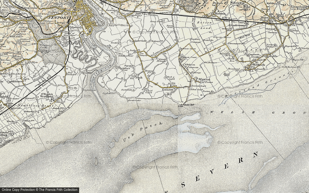 Old Map of Saltmarsh, 1899-1900 in 1899-1900