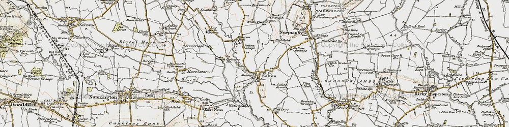 Old map of Brecklands in 1903-1904