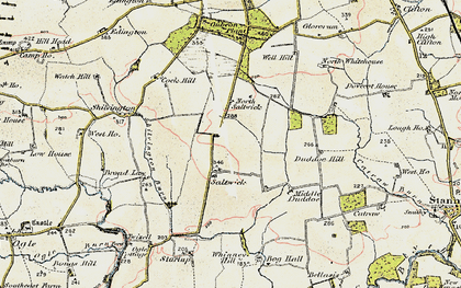 Old map of Broadlaw in 1901-1903