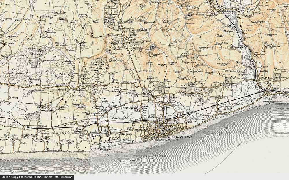Old Map of Salvington, 1898 in 1898