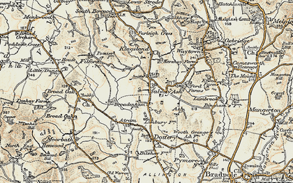 Old map of Salway Ash in 1898-1899