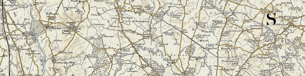 Old map of Sambrook in 1902