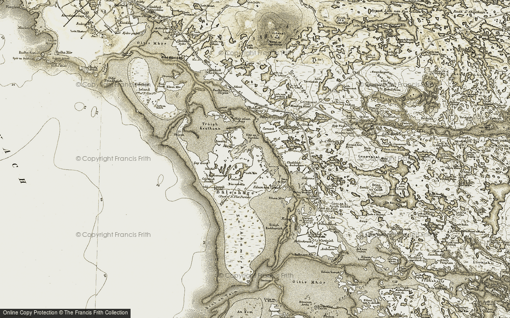 Old Map of Samhla, 1911 in 1911