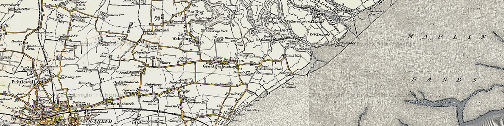 Old map of Samuel's Corner in 1898