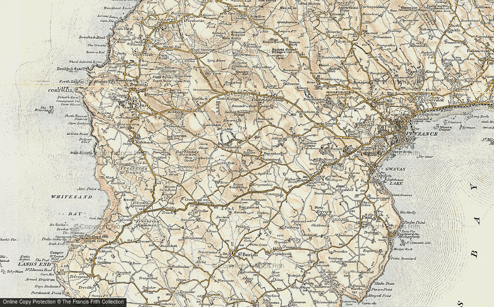 Old Map of Historic Map covering Boswarthen in 1900