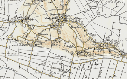 Old map of Sand in 1899-1900