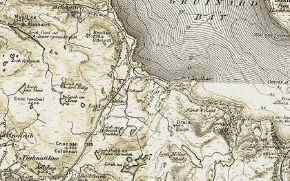 Old map of Sand in 1908-1910