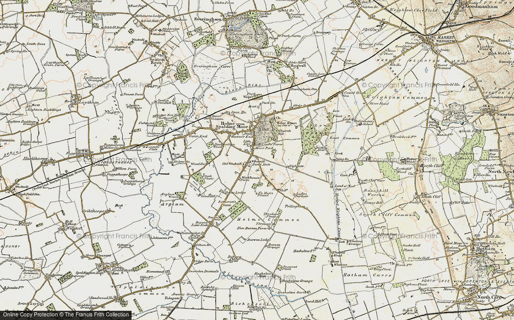 Old Map of Sand Hole, 1903 in 1903