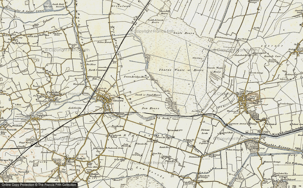 Old Map of Historic Map covering Stainforth & Keadby Canal in 1903