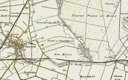 Old map of Sand Moors in 1903