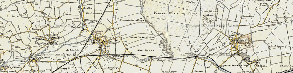 Old map of Sand Moors in 1903