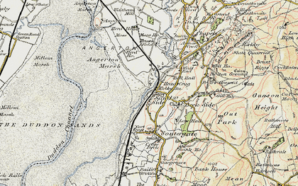 Old map of Angerton Marsh in 1903-1904