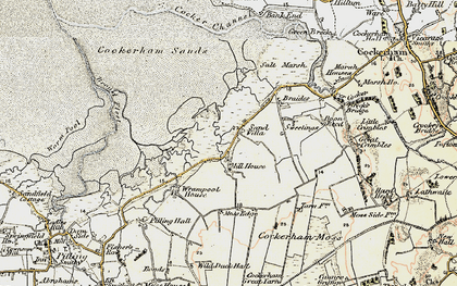 Old map of Sand Side in 1903-1904